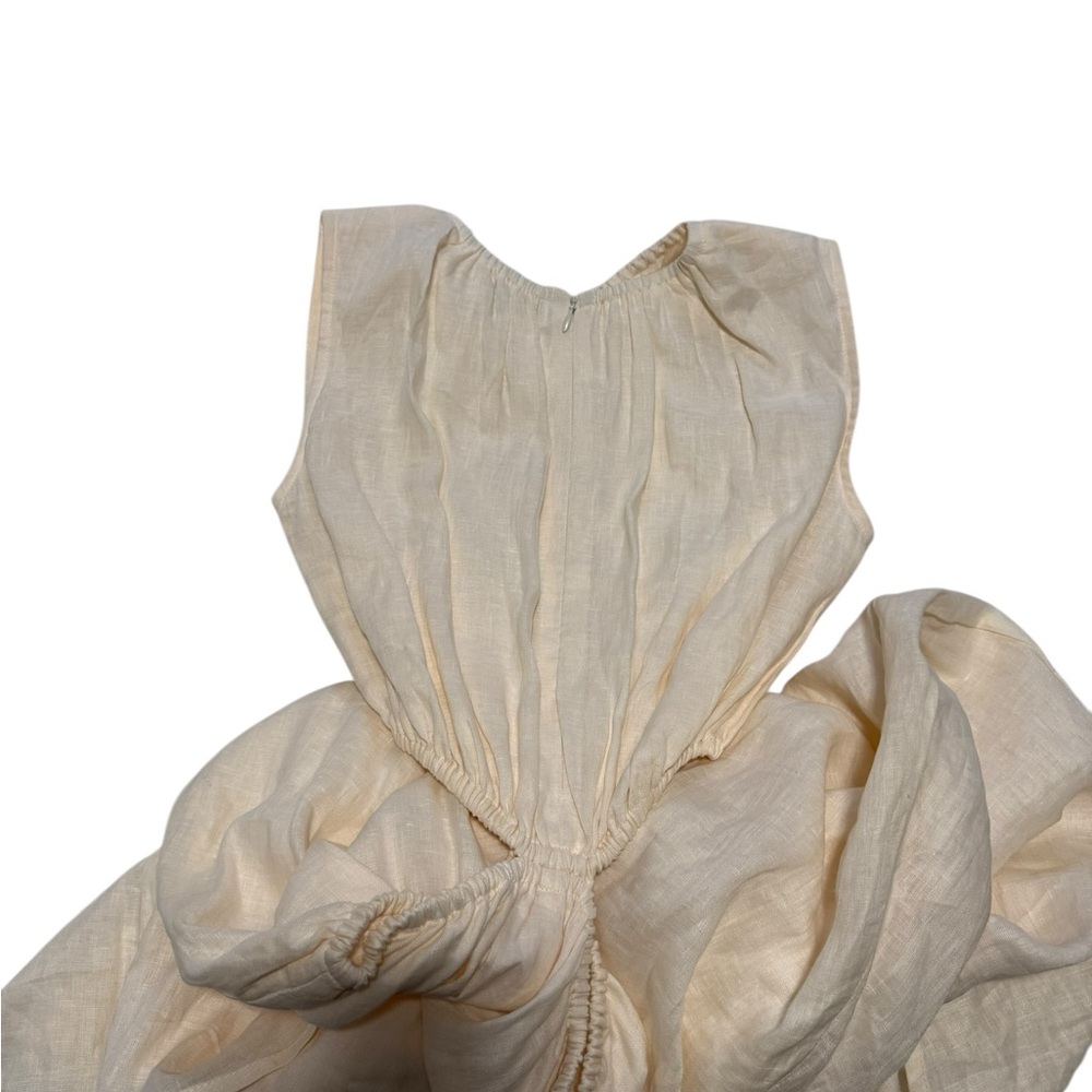 Faithfull the Brand Las Flores Maxi Dress size 4/ Small 100% linen ivory color - Picture 11 of 11